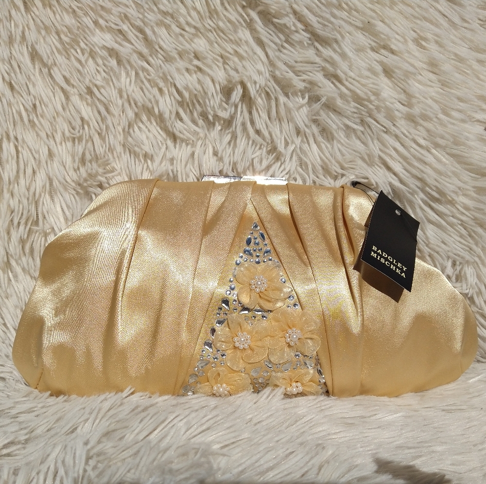 Badgley Mischka Satin Clutch ($179 Price Tag)